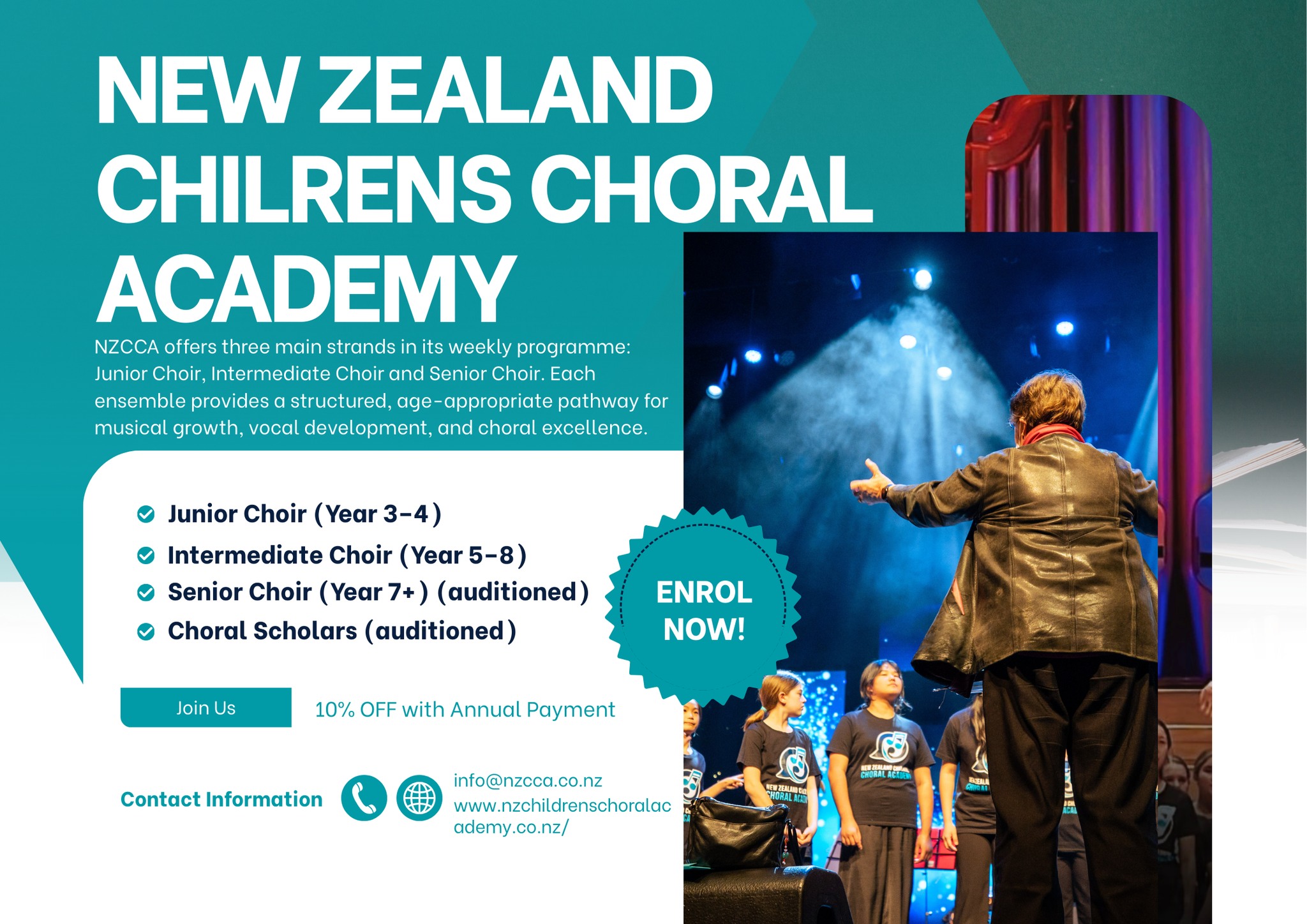 Nzcca Weekly Programme Poster